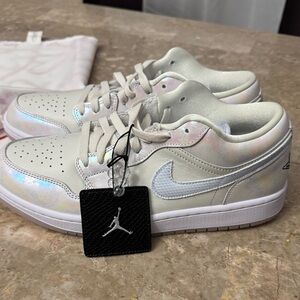 Nike Air Jordan Iridescent White Sneakers